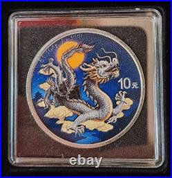 2025 China 2x10 Yuan Dragon Great Wall Night&Day color 2x1oz Silver ONLY 888Set
