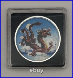 2025 China Chinese Dragon Day & Night Colorized 2 x 1 oz Silver Coin Set