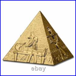 2025 Djibouti Silver Pyramids of Giza 3D Shaped Coin Set