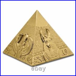 2025 Djibouti Silver Pyramids of Giza 3D Shaped Coin Set