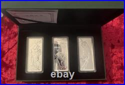 2025 Shanghai Mint 3 x 20 Gram Silver Proof Pandas with Hologram Effects 2025 Shanghai Mint 3 x 20 Gram Silver Proof Pandas with Hologram Effects