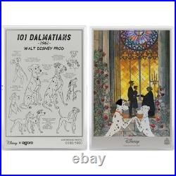 2026 $2 Disney 101 Dalmations Collectible &$1 Foil Silver Set By Agoro