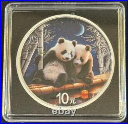 2026 2 x 30 Gram. 999 Silver China 10¥ Panda Night & Day Colorized Coin Set