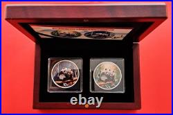 2026 China 2x10 Yuan Great Panda Night & Day color 2 x 30g Silver ONLY 888 Sets