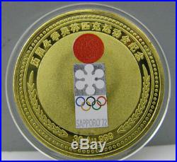24pcs Successive Winter Olympic Gold Colour Badge Coin All Set 1924-2022