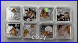 24pcs set-China 2022 3Yuan -The 24 solar terms silver coin, with Box&COA 24pcs set-China 2022 3Yuan -The 24 solar terms silver coin, with Box&COA