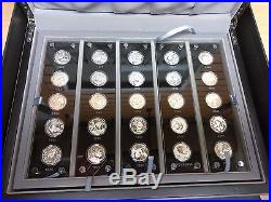 25th Anniversary 1982-2007 Chinese 1/4 Oz. Silver Panda 25 Coin Box Set & CoA