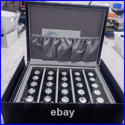 25th Anniversary Panda 3 Yuan 1/4 oz Silver Bullion Set 25 Proof Coins 1982-2007