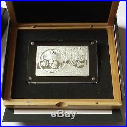 3 oz. Pure Silver Coin and Bar Set 30th Anniversary of the China Panda Coin