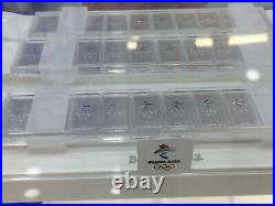 30pcs Beijing 2022 Winter Olympic Official 30g 999 Sterling Silver Bar Coin Set