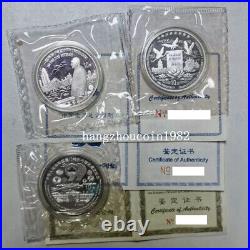 3PCS 1997 1998 1999 China 10YUAN Macao Return Motherland Silver Coin Full Set
