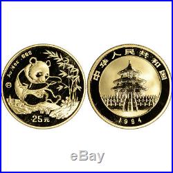 3pc 1994 China Gold & Silver Panda Prestige Proof Set in Original Mint Packaging