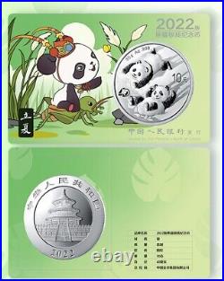 4 Pcs 30g 2022 China Silver Coins Set Solar Terms Panda Series (1st Issue)