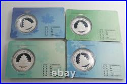 4 Pcs 30g 2022 China Silver Coins Set Solar Terms Panda Series (2nd Issue)
