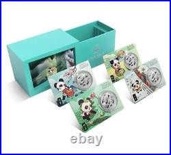 4 Pcs 30g 2022 China Silver Coins Set Solar Terms Panda Series (4th Issue)