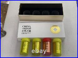 4 rolls Set China Coins Cultural and Natural Heritage Tai, Wuyi, Huang &EMei