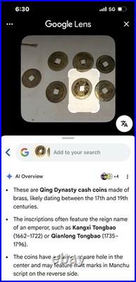 40 Ancient Chinese coins (17th Century). Coin Set, Hole Coins on String 40 Ancient Chinese coins (17th Century). Coin Set, Hole Coins on String