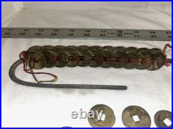 40 Ancient Chinese coins (17th Century). Coin Set, Hole Coins on String