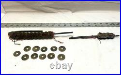 40 Ancient Chinese coins (17th Century). Coin Set, Hole Coins on String