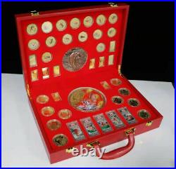 43pcs New 2022 China Zodiac Tiger Silver bar Coins Set