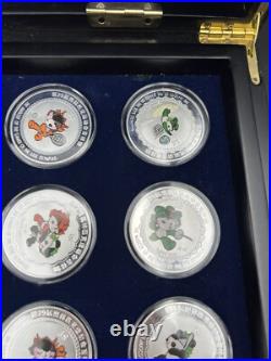 44 2008 Beijing Olympics Coin Set with 42 1 Oz. 999 Silver Coins & 2 Silver Medals