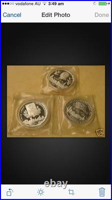 4pc 1995 96 97 BU and PROOF hongkong return china Silver coins set