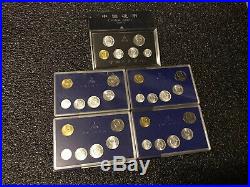 5 Peoples Bank of China Mint Sets 1994, 1997-2000 Fen Jiao Yuan 30 Coins Total