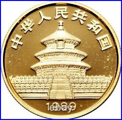 50 Yuan 1989 China Panda Gold Proof Set 4 Coins