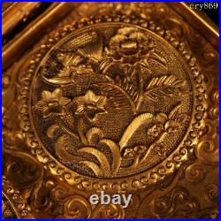 8.4a set rare old China the Qing dynasty antique Pure copper Gilding Coin