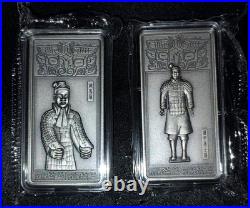 8 pc Silver 80 Gram Terracotta Warriors Set NGC Gem Unc 2022 China 888 Minted