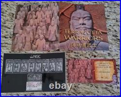 8 pc Silver 80 Gram Terracotta Warriors Set NGC Gem Unc 2022 China 888 Minted