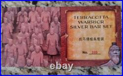 8 pc Silver 80 Gram Terracotta Warriors Set NGC Gem Unc 2022 China 888 Minted