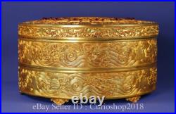 9.2 Old Chinese Dynasty Copper 24K Gilt Inlaid Gem Money Coin Set