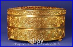 9.2 Old Chinese Dynasty Copper 24K Gilt Inlaid Gem Money Coin Set