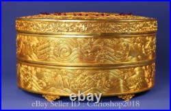 9.2 Old Chinese Dynasty Copper 24K Gilt Inlaid Gem Money Coin Set