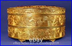 9.2 Old Chinese Dynasty Copper 24K Gilt Inlaid Gem Money Coin Set