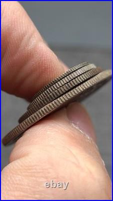 A Set 1906 China Qing Dynasty Kuang-Hsu Dragon Silver Dollar Coin