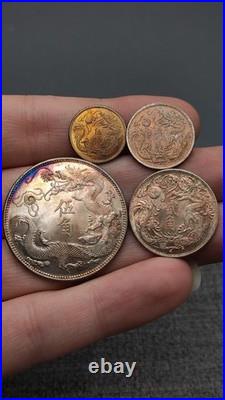 A Set 1911 China Qing Dynasty XuanTong 3Year Dragon Silver Dollar Coin