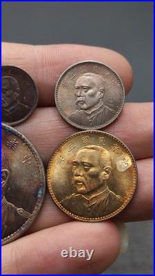 A Set 1914 Republic China 3Year Yuan Shih Kai Portrait Silver Dollar Coin