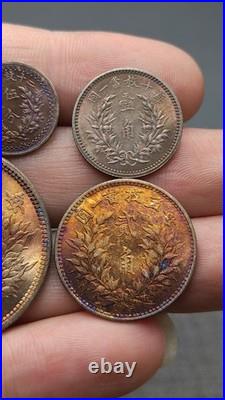 A Set 1914 Republic China 3Year Yuan Shih Kai Portrait Silver Dollar Coin