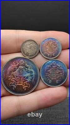 A Set 1926 Republic China 15Year Dragon and phoenix Silver Dollar Coin
