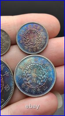 A Set 1926 Republic China 15Year Dragon and phoenix Silver Dollar Coin
