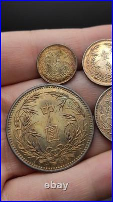 A Set 1926 Republic China 15Years Sun Yat-sen Portrait Silver Dollar Coin