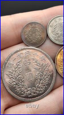 A Set 1929 Republic China 18Years Sun Yat-sen Portrait Silver Dollar Coin