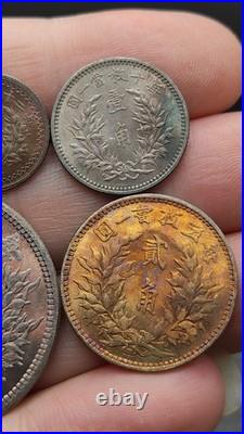 A Set 1929 Republic China 18Years Sun Yat-sen Portrait Silver Dollar Coin