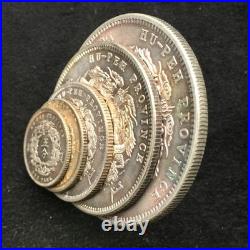 A Set 5PCS CHINA QING DY 1903 KWANG SHU HU PEH PR DRAGON OLD RARE SILVER COIN