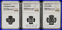 A set of 1998 CHINA Fen&2Fen&5Fen NGC PF68, China coin