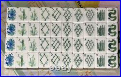 American Mahjong Set 160 Engraved Tiles. Game Mat. Storage Tote. Scoring Coins