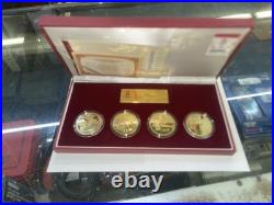 Ancient China Four Great Inventions Medallion Set & Certificate & Ca (cjl006327)