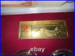 Ancient China Four Great Inventions Medallion Set & Certificate & Ca (cjl006327)